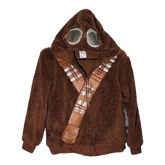 Disney Starwars Chewbacca zip up jacket youth size 9/10 - Picture 5 of 5